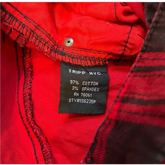 Tripp NYC Red Plaid Pants by Daang Goodman - Picture 7 of 8